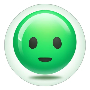 frutiger aero orb green sticker