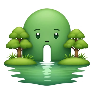 Green mood sticker
