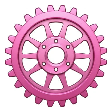 pink setting gear sticker
