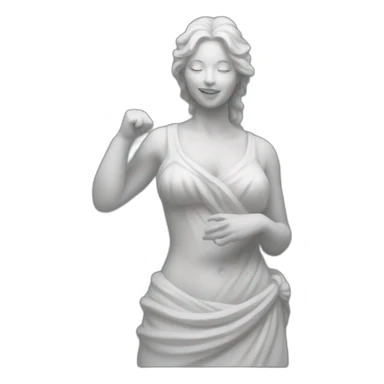 female salt statue sticker