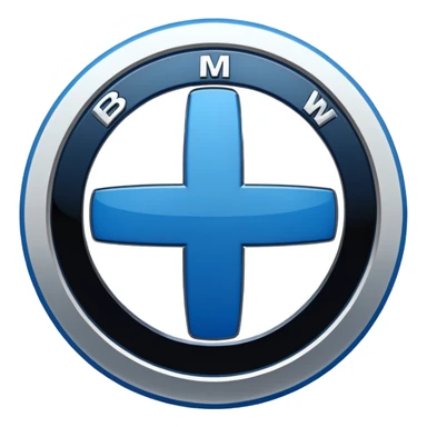 Bmw symbol real without double layer  sticker