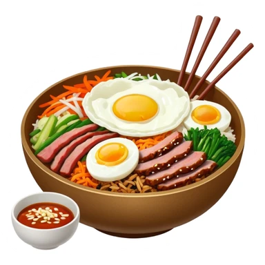 Create an emoji for Korean bibinba  sticker