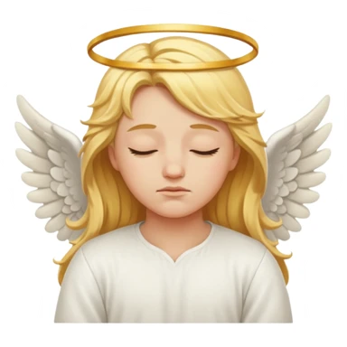 Sleepy pretty angel sticker