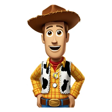 Woody from toy story rapping  sticker