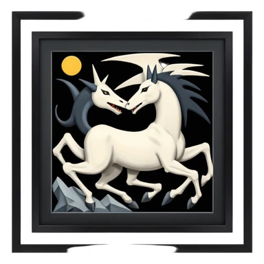 Guernica in painting frame
















 sticker