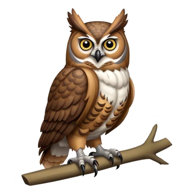 Full Body Great Horned Owl sticker