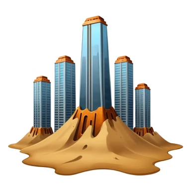 Skyscrapers on quicksand sticker