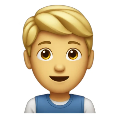 Speaking boy sticker