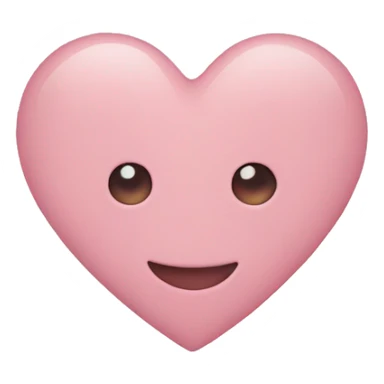 Heart soft pink sticker