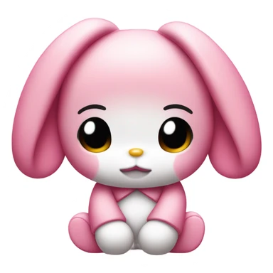 my melody sulking sticker
