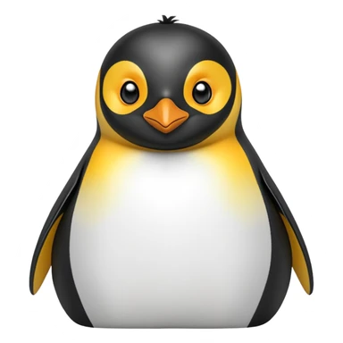 cinematic-adult-emperor-penguin-portrait-emoji,-head-tilted-playfully-and-inquisitively,-with-glossy,-pristine-plumage,-sparkling-eyes-filled-with-curiosity,-simplified-yet-irresistibly-adorable-features, black face sticker