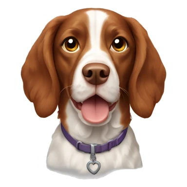 Light brown Brittany Spaniel sticker
