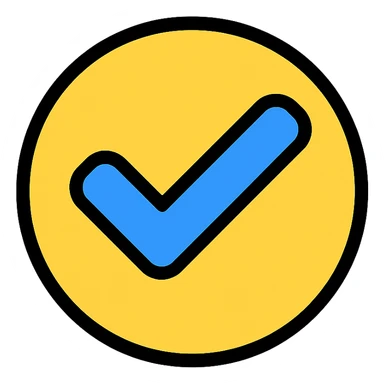 verified icon, clean, recognizable, suitable for social media sticker
