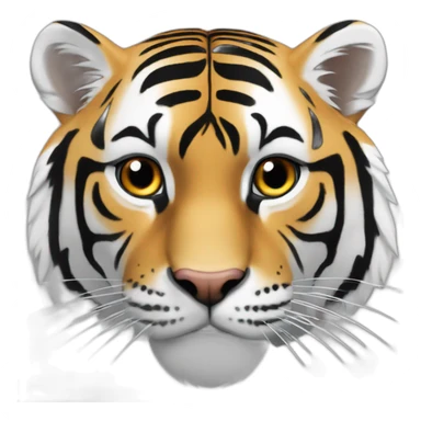 Tigre blanc enragé sticker