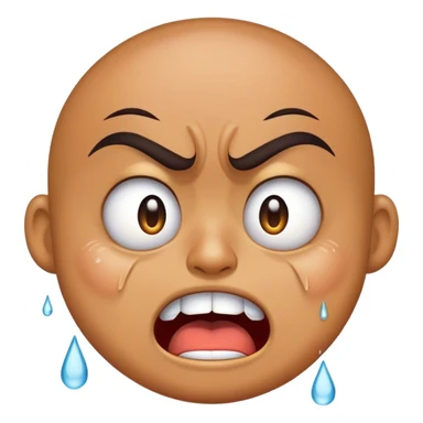 combine the angry emoji with the silly emoji and the laughing crying emoji sticker