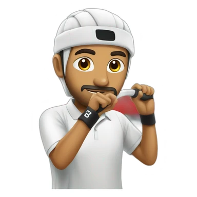 Omani squash player  sticker