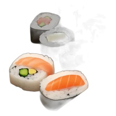 sushi bento wooden box sticker