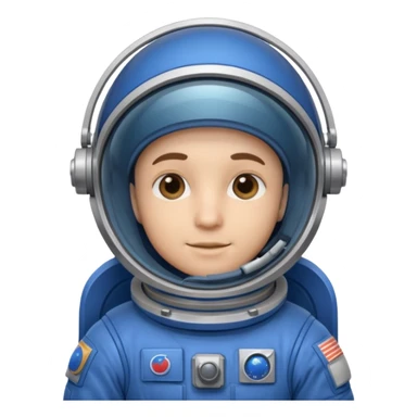 Engineer in an blue astronaut suit sticker