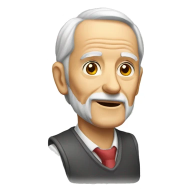 old man with rolator sticker