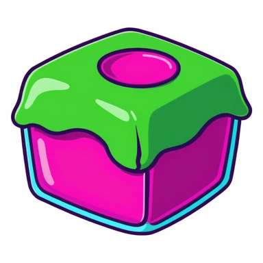 Green jello sticker