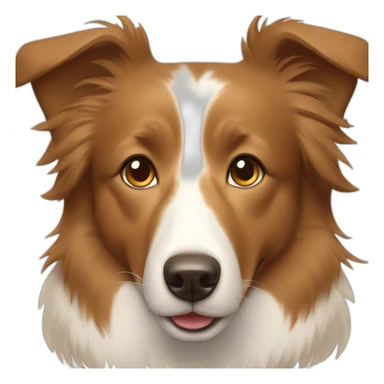 Light Brown border collie sticker