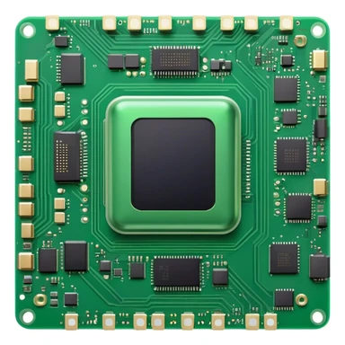 Green motherboard  sticker