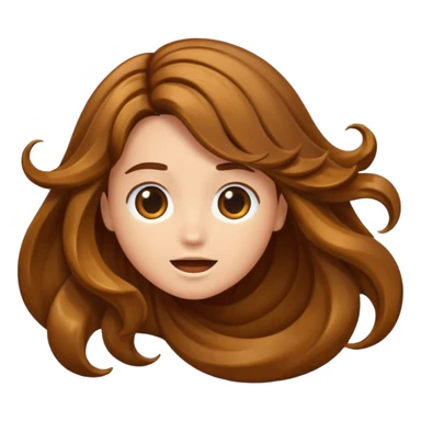 Hair shaking  sticker
