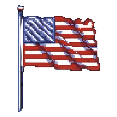 US flag sticker