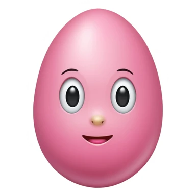 pink egg sticker