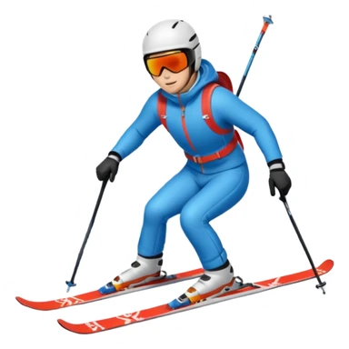 man skiing on aspen mountain sticker
