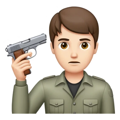 Pistola alla testa sticker