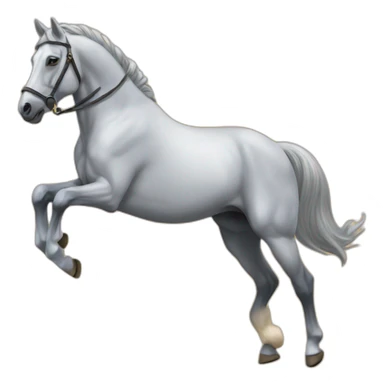 Un cheval qui saute un oxer sticker