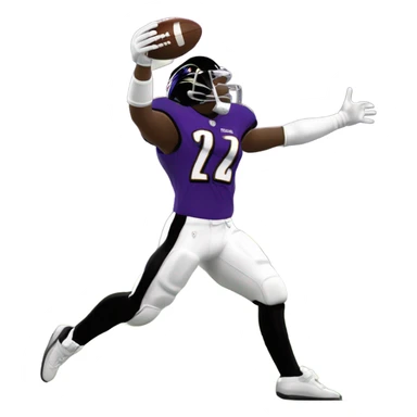 Raven player touchdown celebration  sticker