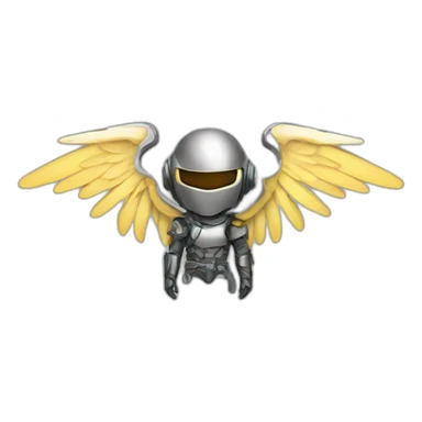 metal futur wings sticker