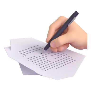 A hand furiously scribbling on a piece of paper with a pen or pencil. The paper is messy with random lines and doodles sticker