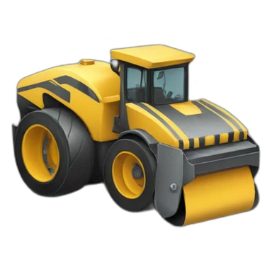 asphalt roller sticker