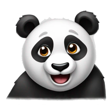 Funny panda saying "WTF?" sticker