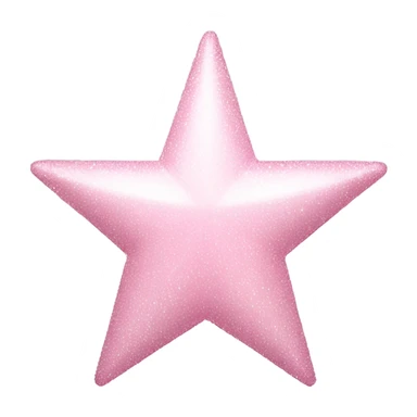 pale pink star sparkle sticker