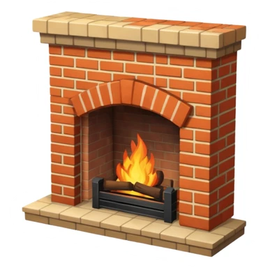 Fireplace sticker