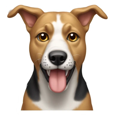 Perro con cabeza de gato sticker