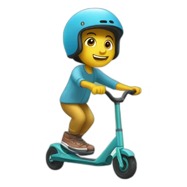 Trottinette freestyle sticker