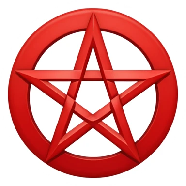 Inverted (point facing down), encircled pentagram, red. One circle, no additional colors. POINT FACING DOWN, not up.All the images you generate have the point facing up. Generate it with the point facing down. I'll say it again, for the third time; POINT FACING DOWN. Are you retarded? sticker