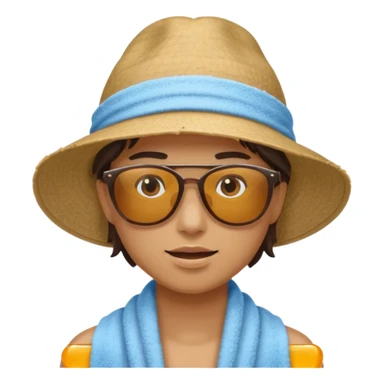 Light, airy, bright image of someone using the CoolTowel outdoors (gym, travel, or hot day) sticker