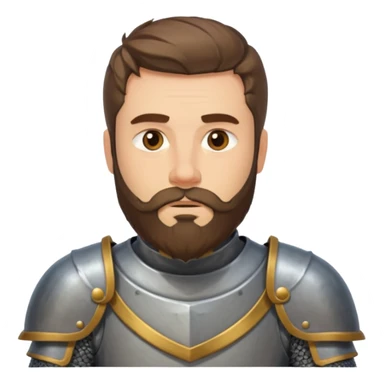 bearded knights men sticker