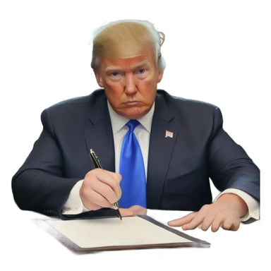 trump sign executive order sticker