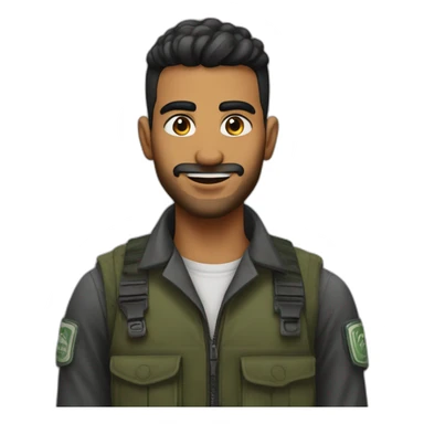 gaza brave rebelion barber sticker