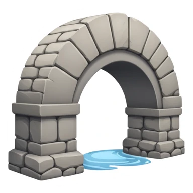 a simple icon of a bridge sticker