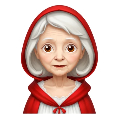 The Grandmother in the fairy tale Little Red Riding Hood sticker