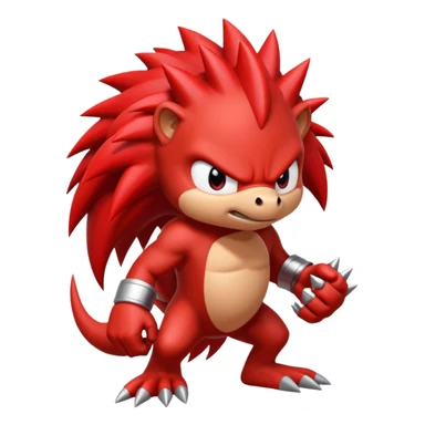 Sonic the hedgehogs friend knuckles sticker