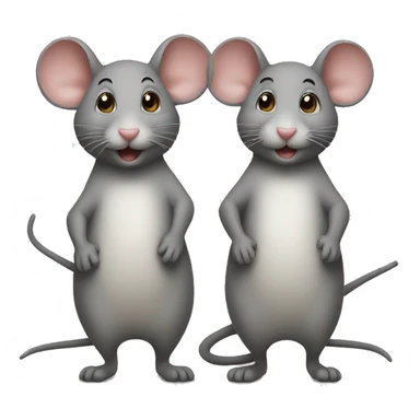 Two mouses sticker